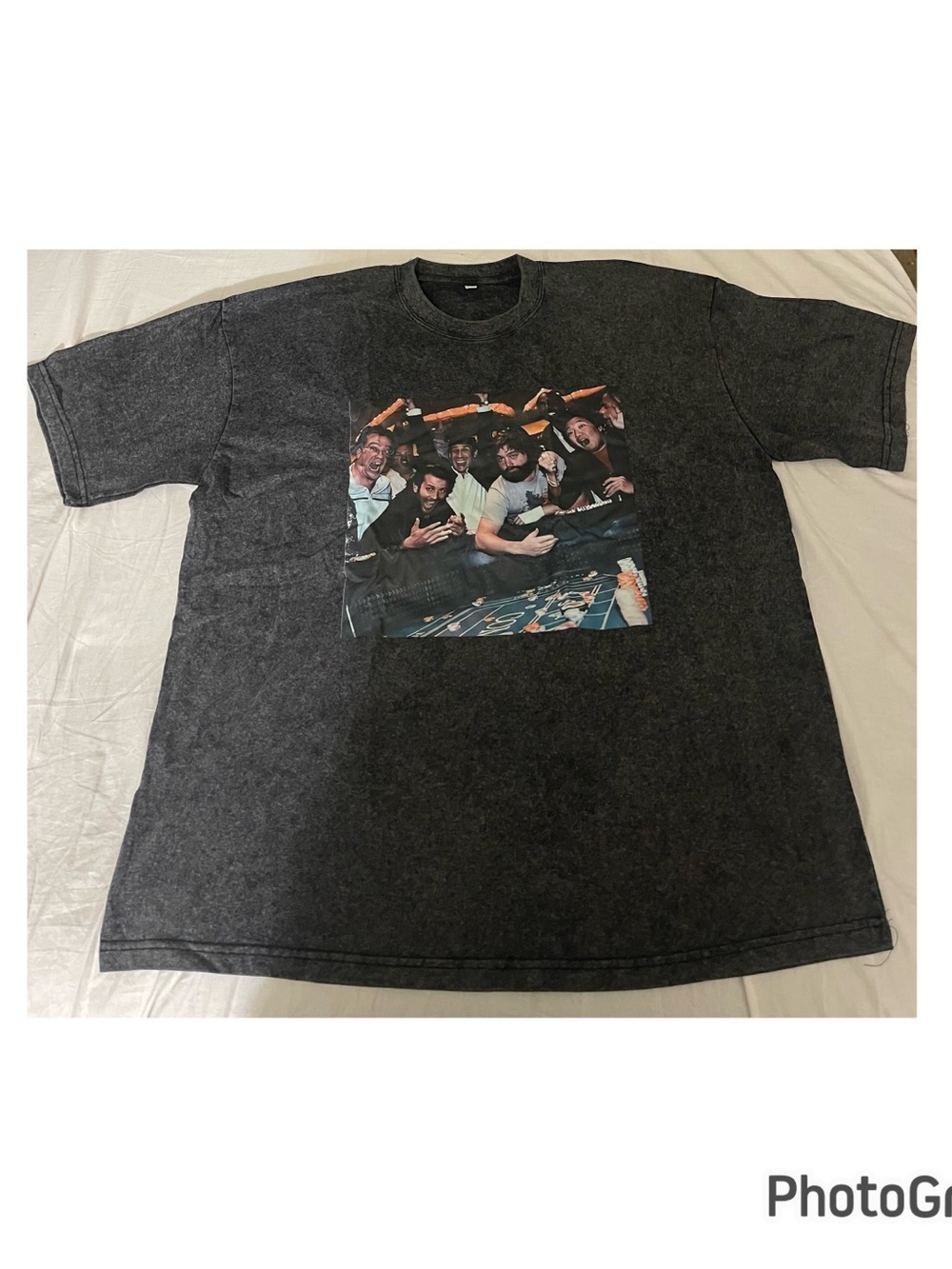 Vintage Style Black Graphic Casino Photo Tee